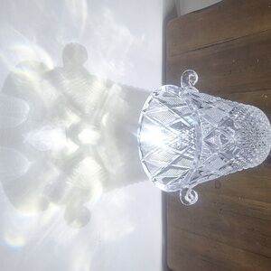 Mikasa Vintage Lead Crystal Ice Bucket – Diamond Cut Pattern with Handles